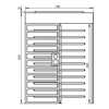 Shenzhen turnstile manufacturer single-door square double-door turnstile face recognition integrated access control community attendance