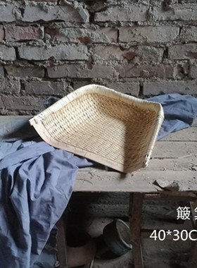 竹编手工艺品画材美术写生道具竹篮子锅排盖帘馍筐簸箕竹编静物