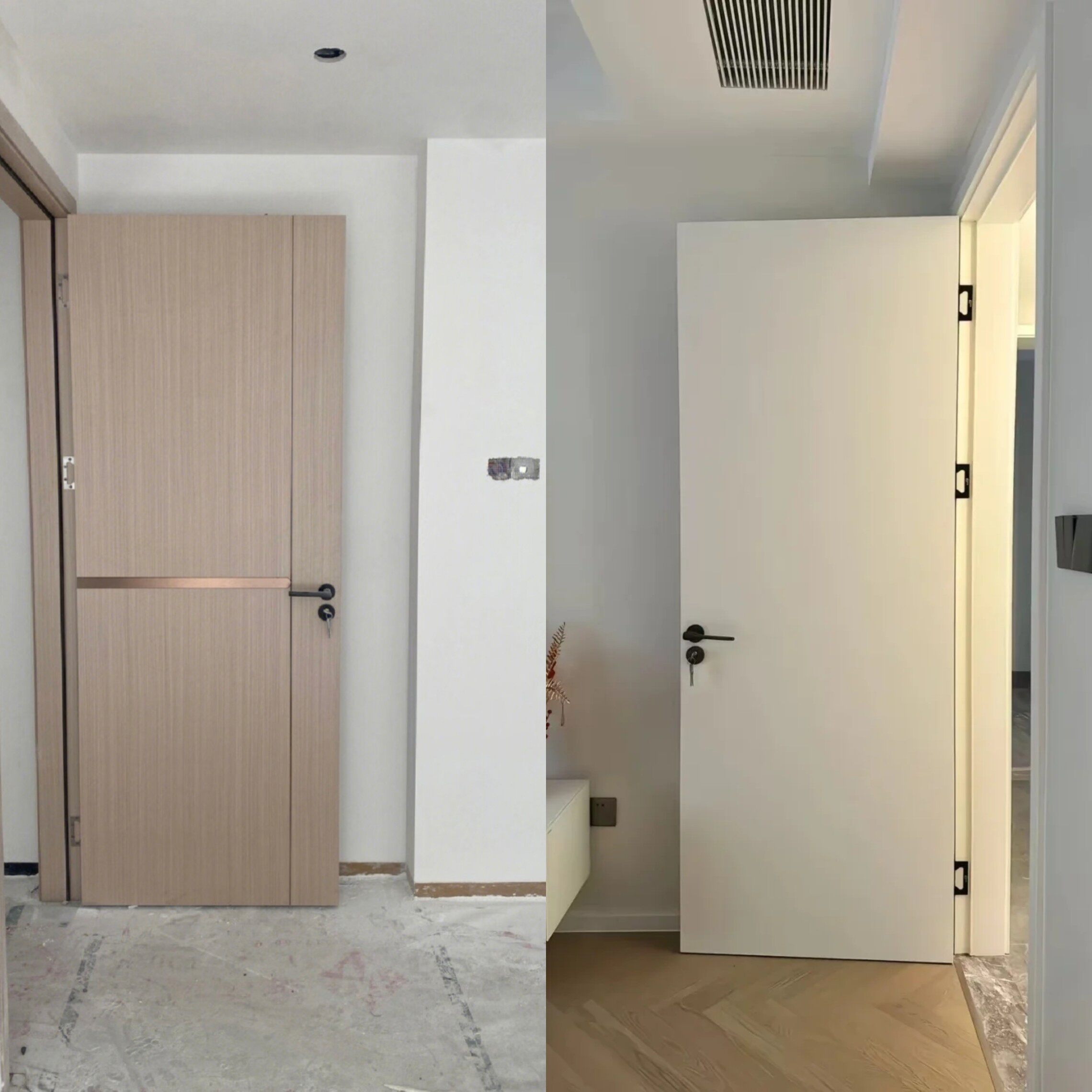 Spot household bedroom door solid wood door bedroom door interior door room door soundproof door customization Guangdong factory direct sales