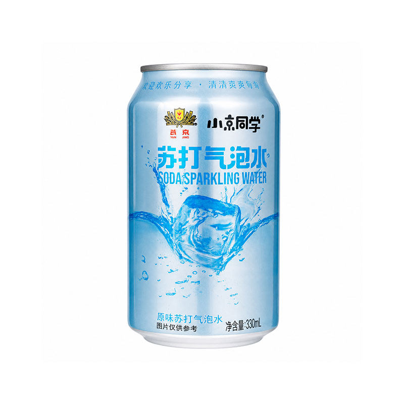 燕京【小京同学】原味苏打气泡水330ml*12罐