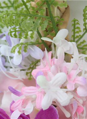 后花园韩国壁饰门饰田园乡村手工爱心花环结婚新房卧室门装饰包邮
