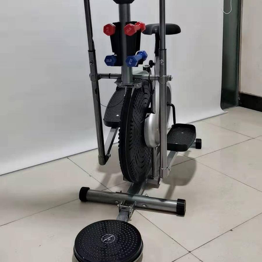Fan bike, elliptical machine, exercise bike, manufacturer, fitness club, spinning bike with twisting waist and dumbbells