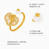 Chao Acer Intangible Cultural Heritage Filigree Ruyi Gold Diamond Ring