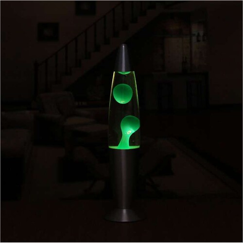 欧规lava lamp 金属底蜡灯火山熔岩灯 创意装饰灯水母灯跨境货源 - 图0