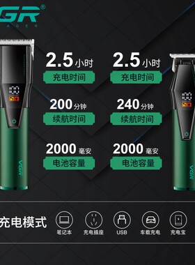 专业发廊渐变雕刻理发器套装家庭通用电推剪主推剪加配精修雕刻剪