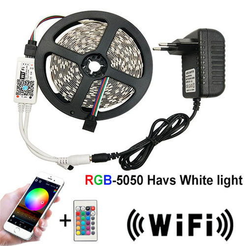 LED七彩灯带套装12V5050RGB灯条变色软灯条渐变呼吸光带家装吊顶 - 图2