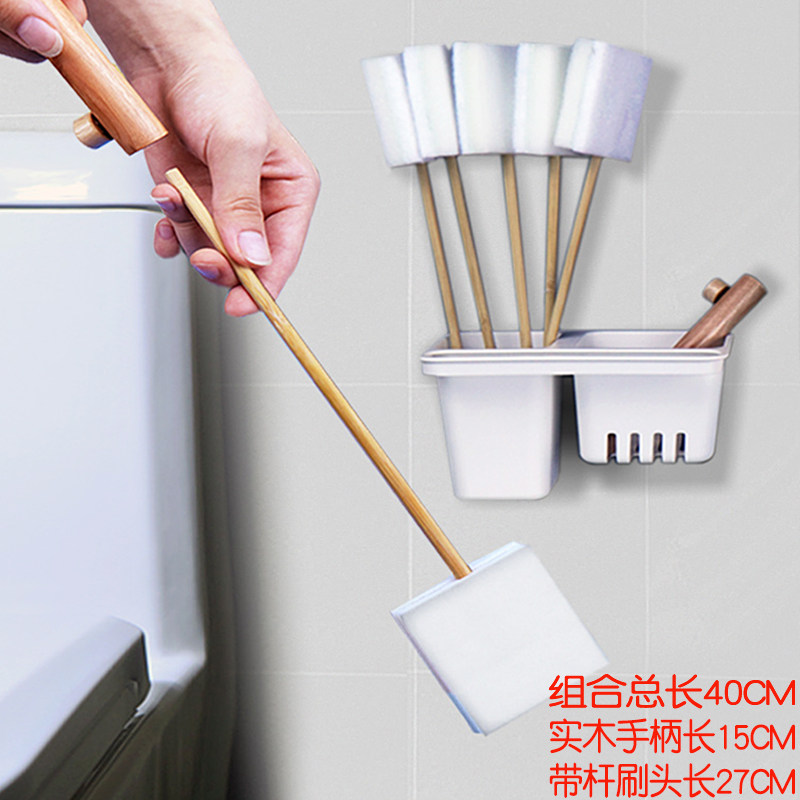 Disposable toilet brush set, cleaning tool without blind spots, multi-functional toilet brush, disposable and replacement household brush