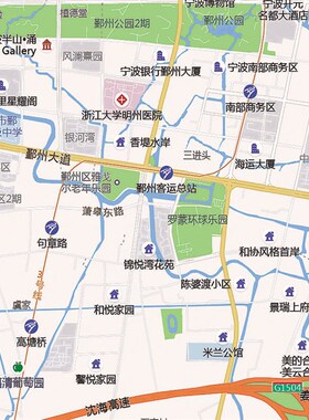 2025新款宁波市区地图贴图办公室挂图高清防水墙壁贴超大装饰画定