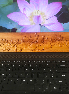 实木家居木雕装饰浮雕木板画 榴家具边木贴花柜门新中式壁挂版画