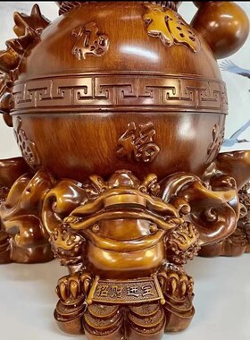 百福临门树脂葫芦酒柜拔尖高级感新家乔迁发财礼物开业装饰工艺品