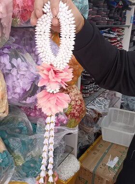 西双版纳泰式手拿花拍摄道具民族风手工花少数民族X饰品新款花环
