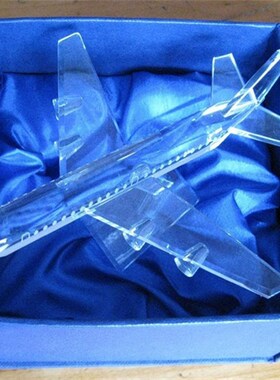 包邮水晶飞机模型个性创意刻字女生送男生生日礼物同学纪念日礼品