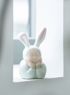 稀奇《告白幻境》兔比比乔迁新居创意表白寓意摆件生日礼品