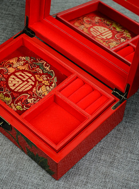 民间特色手工艺品漆器首饰盒中国特色礼物送老外珠宝收纳盒