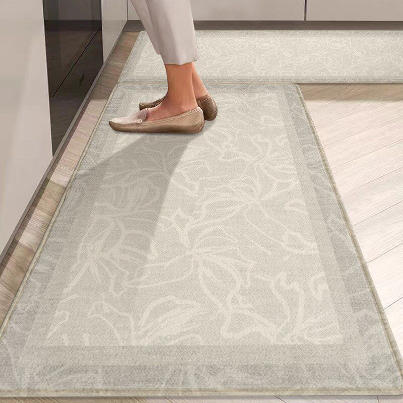 Kitchen non-slip floor mats, oil-proof, wipeable and washable soft mats, stain-resistant floor mats, waterproof carpets, rectangular wear-resistant carpets
