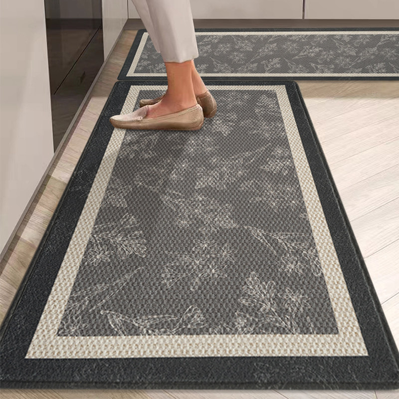 Kitchen non-slip floor mats, oil-proof, wipeable and washable soft mats, stain-resistant floor mats, waterproof carpets, rectangular wear-resistant carpets
