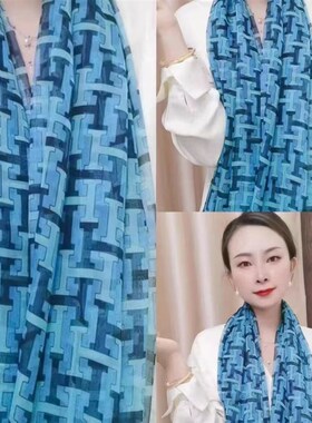丝巾女优柔纱新款网红长款沙滩巾 防嗮纱巾时尚空调旅游披肩围巾