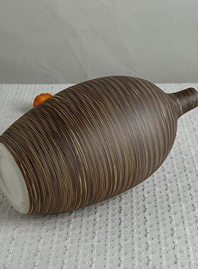 景德镇新中式简约古典粗陶瓷花瓶客厅餐厅电视柜摆件做旧工艺品