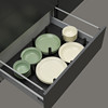 Customized kitchen cabinet drawer bowl rack partition built-in storage partition box cabinet dish rack plate rack hole board