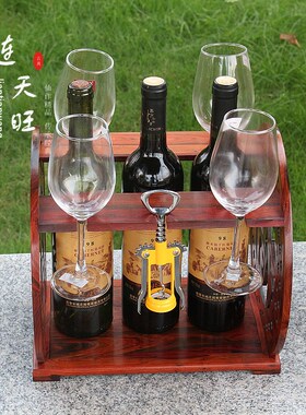 红木老挝大红酸枝红酒架家用创意工艺摆件葡萄酒杯架倒挂高脚杯架