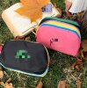Ins portable contrast color storage bag dopamine small shoulder bag