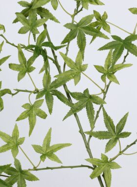 仿真绿植 迷平面绿枫叶假枫叶 室内家居插花装饰摆件仿生植物造景
