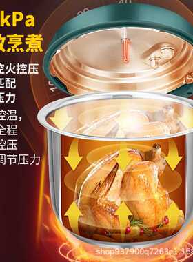 正半球电压力锅家用2-3人迷你高压锅多功能智能预约饭煲