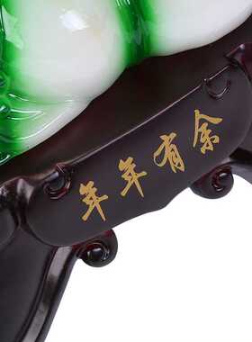 创意款年年有余开业礼品摆件 家具金鱼荷叶摆件树脂工艺品现货