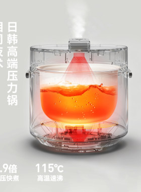 olayks立时智煮星畅销日韩电压力锅家用小型迷你智能2L高压锅饭锅
