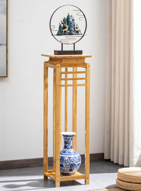 简约中式仿古落地花盆架