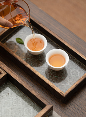 干果零食围炉煮茶托盘家用果盘竹制茶几九宫格干果盘点心分格盘糖