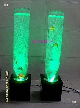 新款水柱灯小夜灯气泡柱落地灯