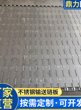 链板式网带传动链 304不锈钢冲孔链板塑料片废料输送挡板式输送带