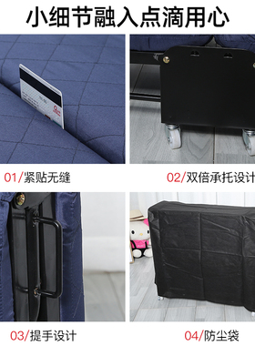 A10L午休折叠床午睡单人便携款办公室简易床医院陪护行军床沙发床