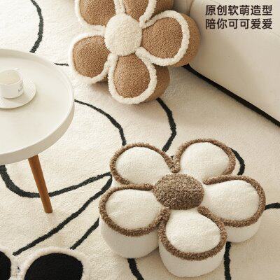 Flower futon tatami bay window cushion bay window balcony bedroom floor lazy sofa carpet coffee table futon