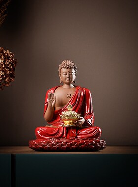曾国清如来观音菩萨地藏王佛像陶瓷摆件供奉玄关装饰工艺收藏品