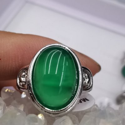 Red agate green agate ring ring box 100 pieces in a box metal environmentally friendly alloy wearable finger European and American style