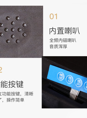 门铃新款数码万年历挂钟电子钟表日历夜光静音简约时尚家用节气