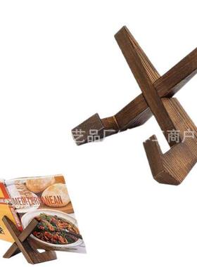 实木盘子支架赏盘展示架支架装饰相框架菜谱CD唱片碟子架茶饼架子