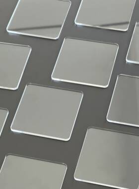 自制文创书法亚克力冰箱贴diy材料包透明方形长方配软磁亚克力板