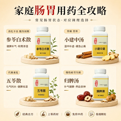 【香港直邮】汉立方参苓白术散健脾补气脾胃虚弱饮食不消中成药