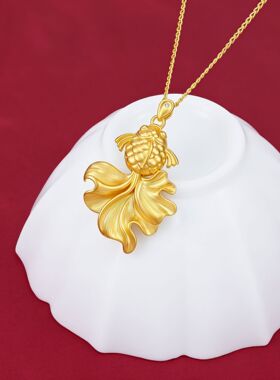足银999锦鲤项链吊坠年年有余情人节生日送女友闺蜜礼物一件代发
