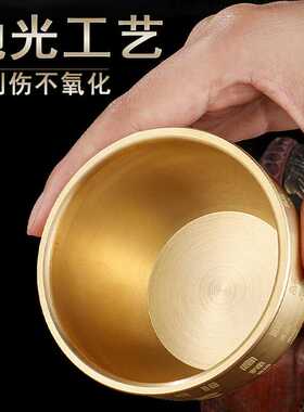 黄铜百福缸小铜缸家居摆件工艺品精雕招米福字米缸义乌小商品