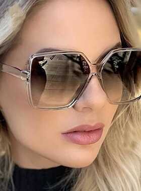 欧美方形爆款女太阳镜超大全框时尚Y2K Sunglasses Oversize
