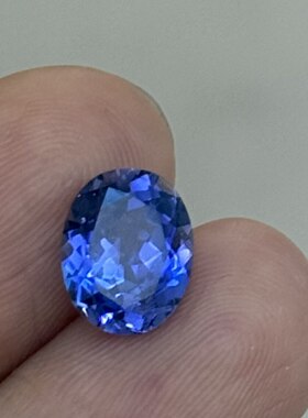 高品质培育皇家蓝宝石形状组合  椭圆鸽子蛋形首饰镶嵌定制diy