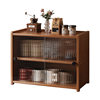 Desktop storage cabinet dustproof storage rack on table water cup tea set coffee cup storage living room dining side storage rack