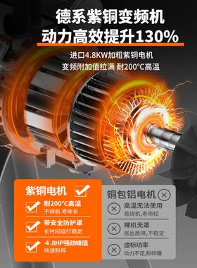 玉米粉碎机家用220V商用打粉五谷杂粮研磨超细小型干湿两用磨粉机