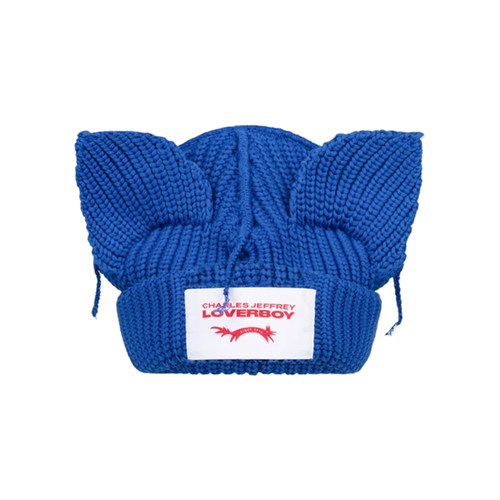 【正品现货】Charles Jeffrey Loverboy猪猪猫耳帽保暖针织毛线帽 - 图2
