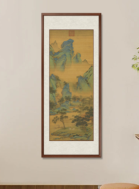 《春山吟赏图》明代-仇英古画
