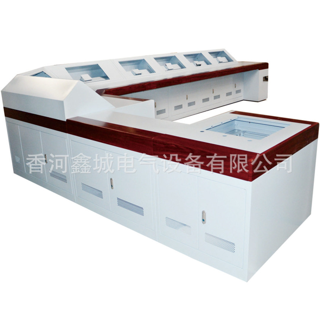 Two-link, double-link, and triple-link operation console, control platform, command platform, monitoring and security integrated operation test bench